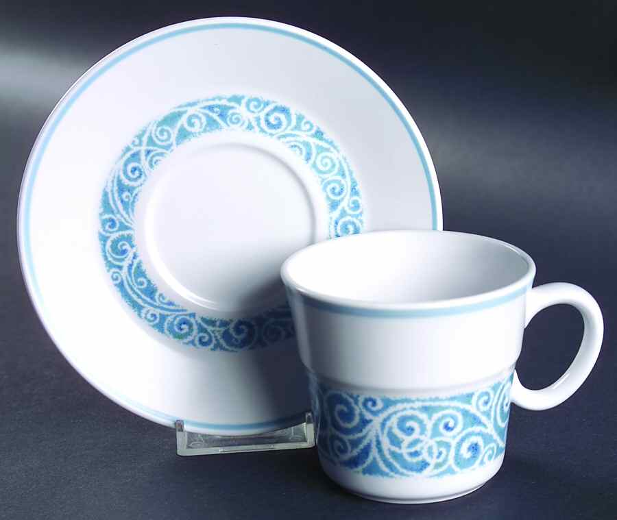 Milburn Flat Cup & Saucer Set by Noritake-1