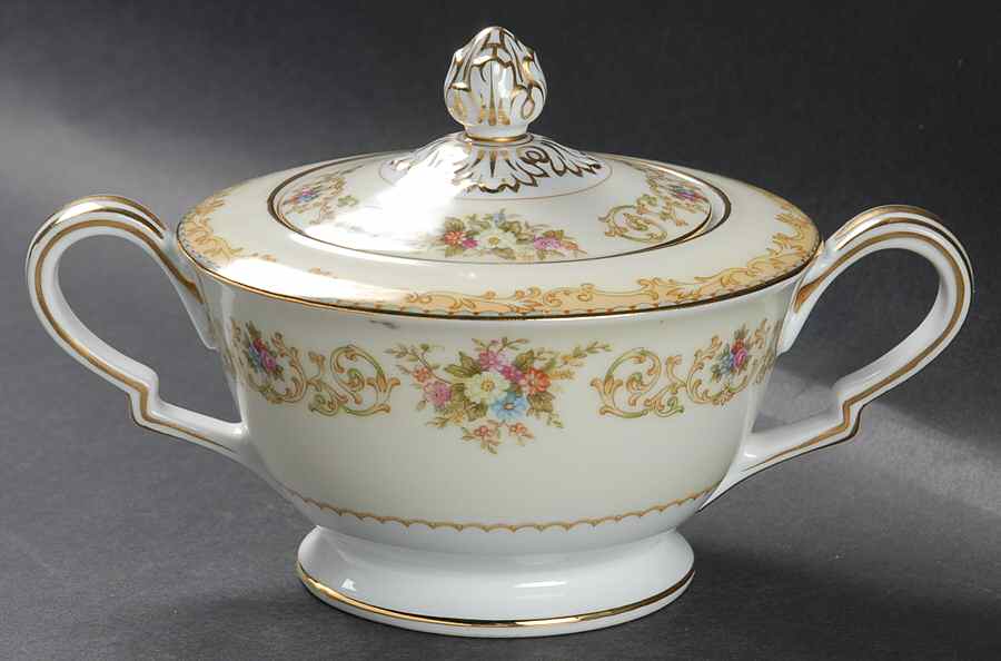 Mildred Sugar Bowl & Lid by Noritake-1