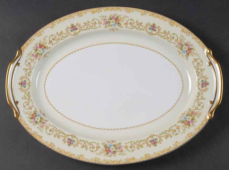 Mildred 13" Oval Serving Platter by Noritake-1