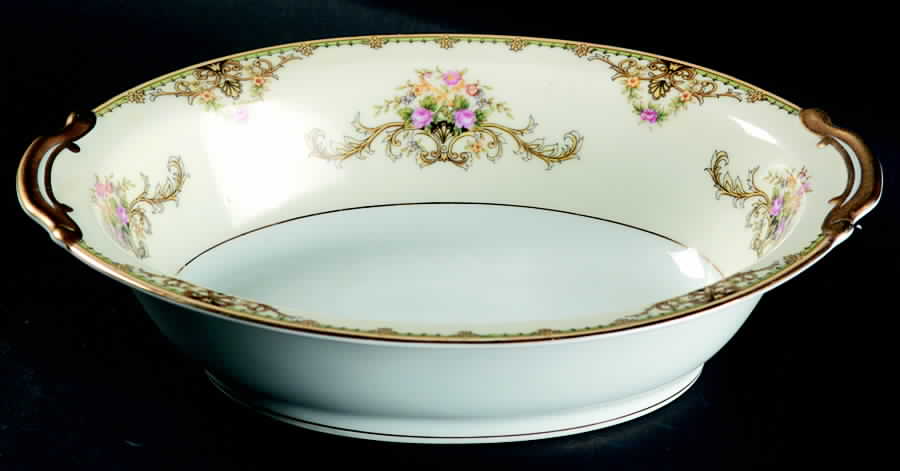 Milford (Patent 89486 or No #) 9" Oval Vegetable Bowl by Noritake-1