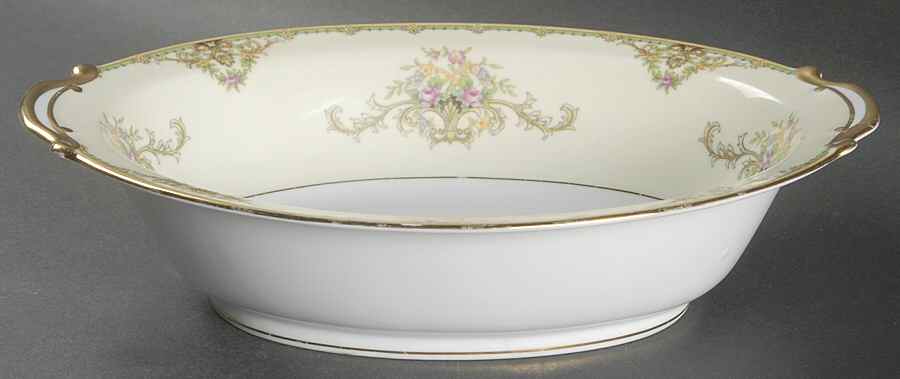 Milford (Patent 89486 or No #) 10" Oval Vegetable Bowl by Noritake-1