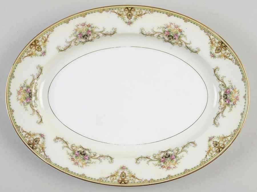 Milford (Patent 89486 or No #) 11" Oval Serving Platter by Noritake-1
