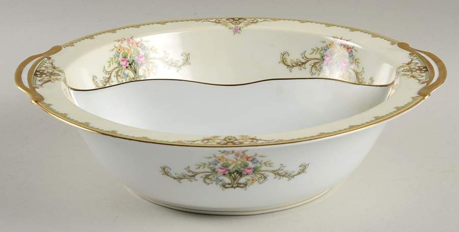 Milford (Patent 89486 or No #) Round Divided Vegetable Bowl by Noritake-1
