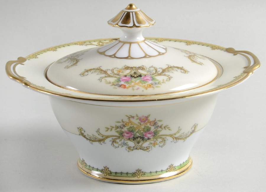 Milford (Patent 89486 or No #) Sugar Bowl & Lid by Noritake-1