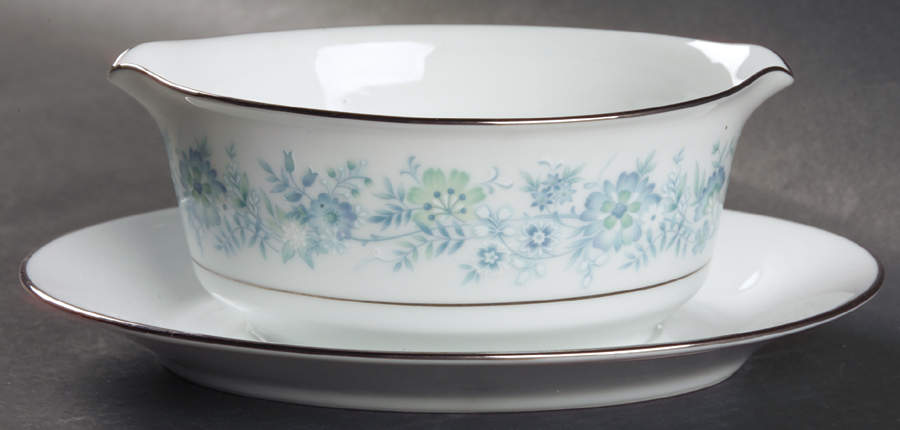 Milford (2227) Gravy Boat with Attached Underplate by Noritake-1