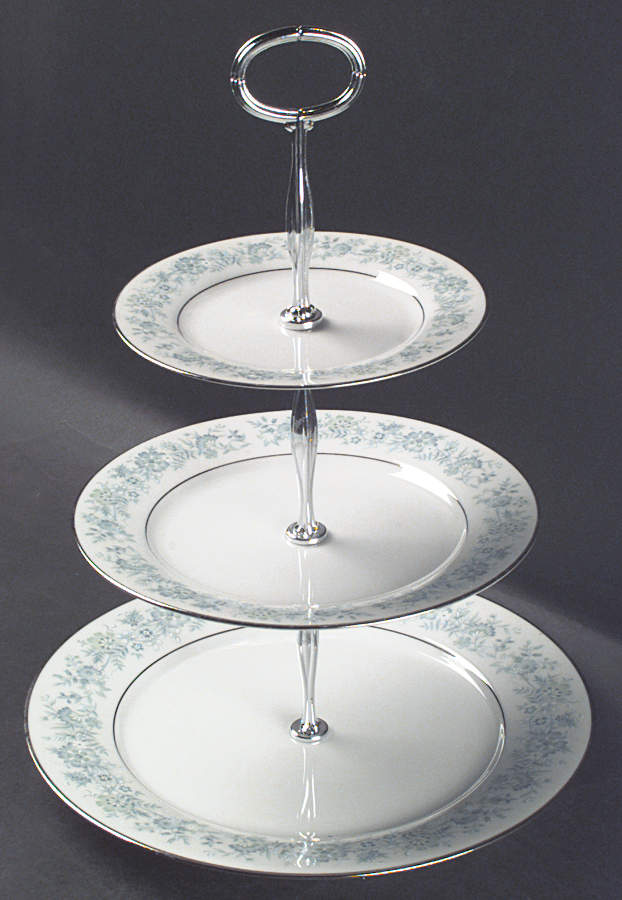 Milford (2227) 13 7/8"-14 1/4" 3-Tiered Serving Tray(DP,SP,BB) HC by Noritake-1