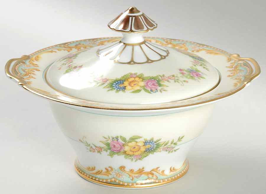 Milroy Sugar Bowl & Lid by Noritake-1