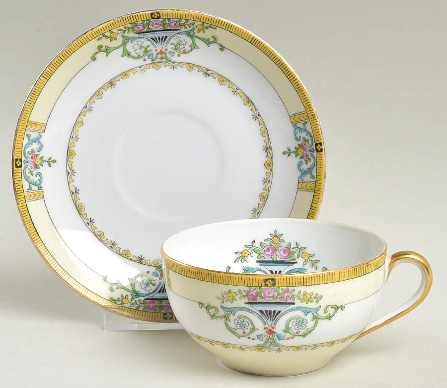 Minaret Flat Cup & Saucer Set by Noritake-1