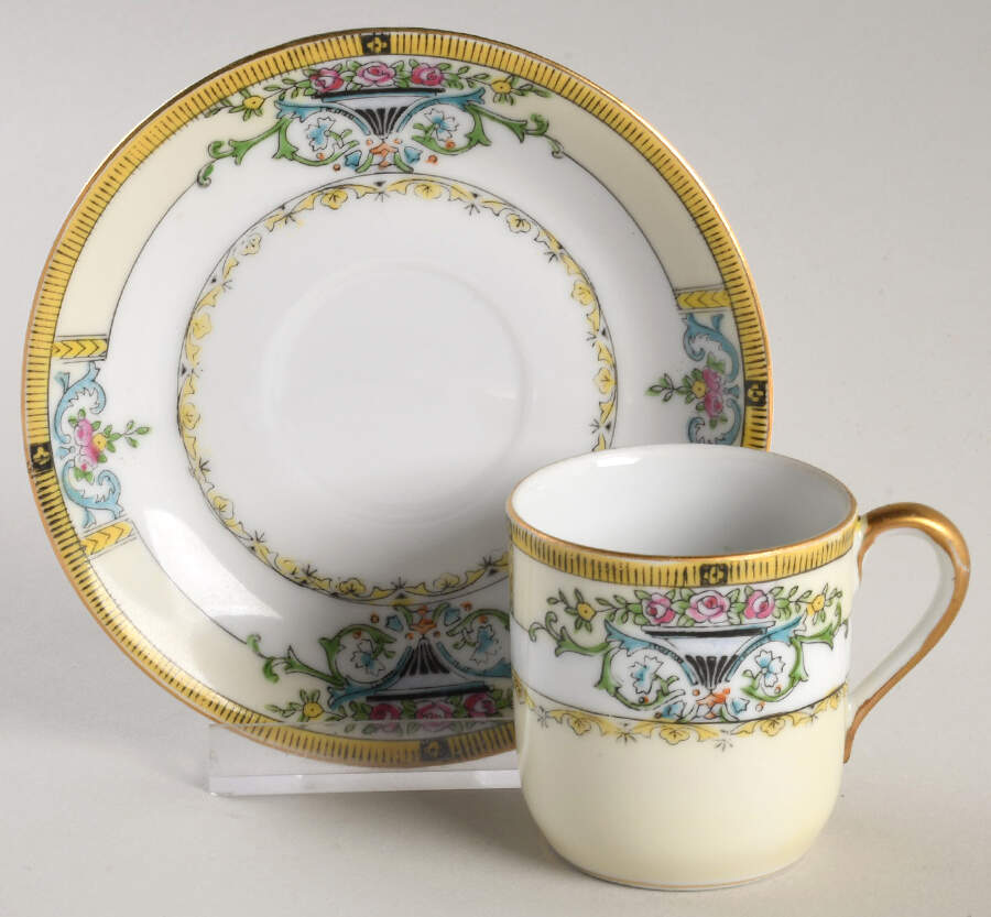 Minaret Flat Demitasse Cup & Saucer Set by Noritake-1