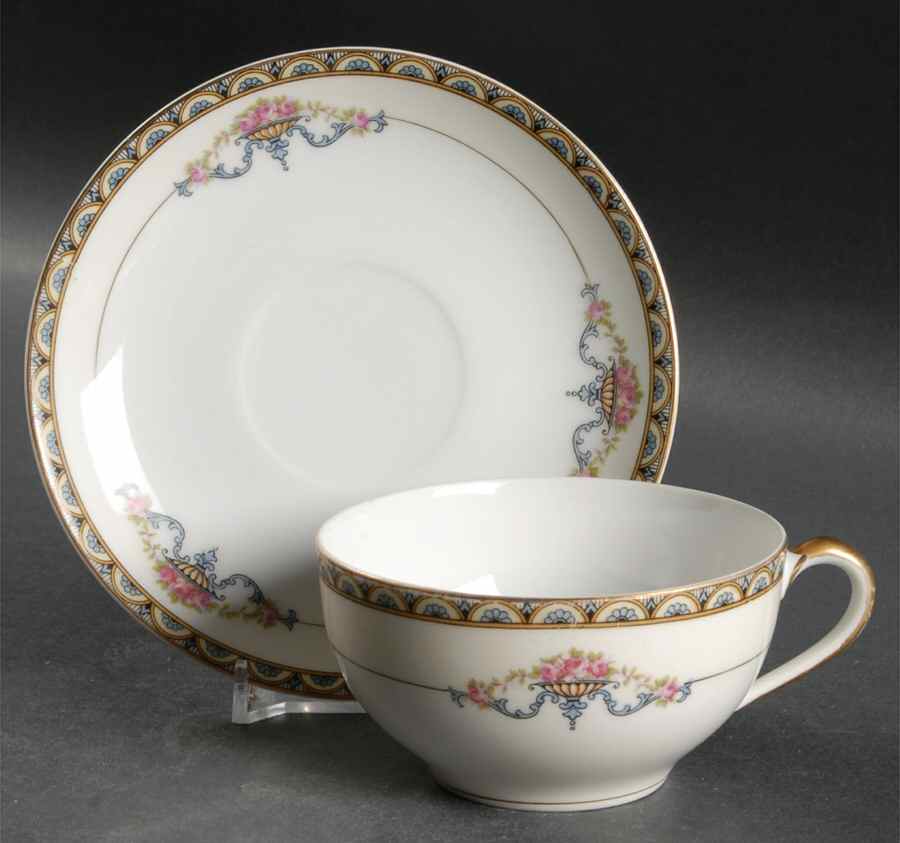 Minerva Flat Cup & Saucer Set by Noritake-1