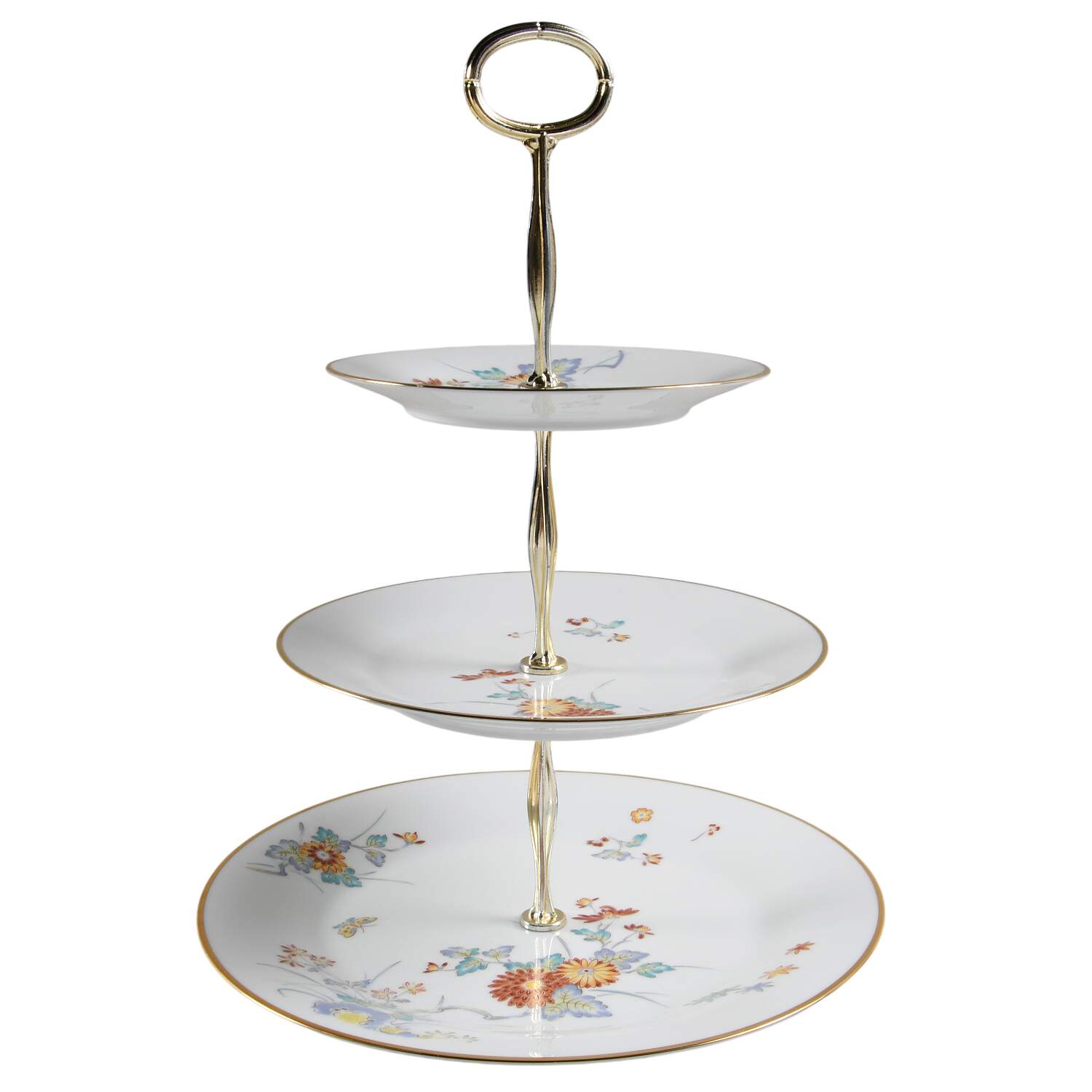 Ming 13 7/8"-14 1/4" 3-Tiered Serving Tray(DP,SP,BB) HC by Noritake-1