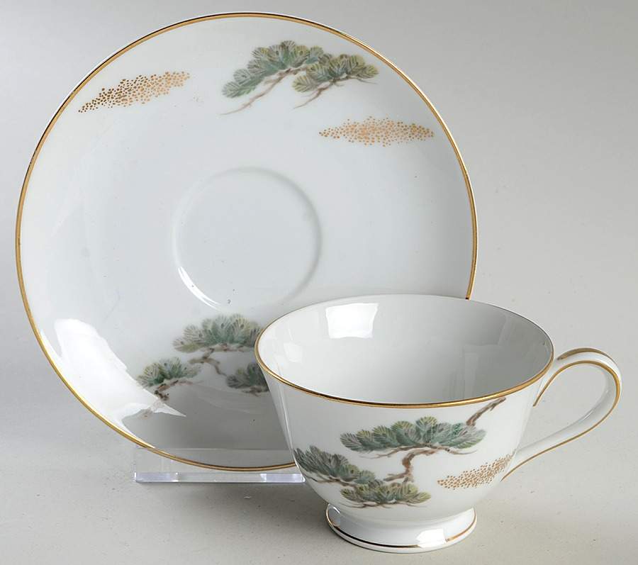 Ming Footed Cup & Saucer Set by Noritake-1