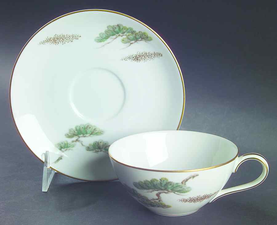 Ming Flat Cup & Saucer Set by Noritake-1