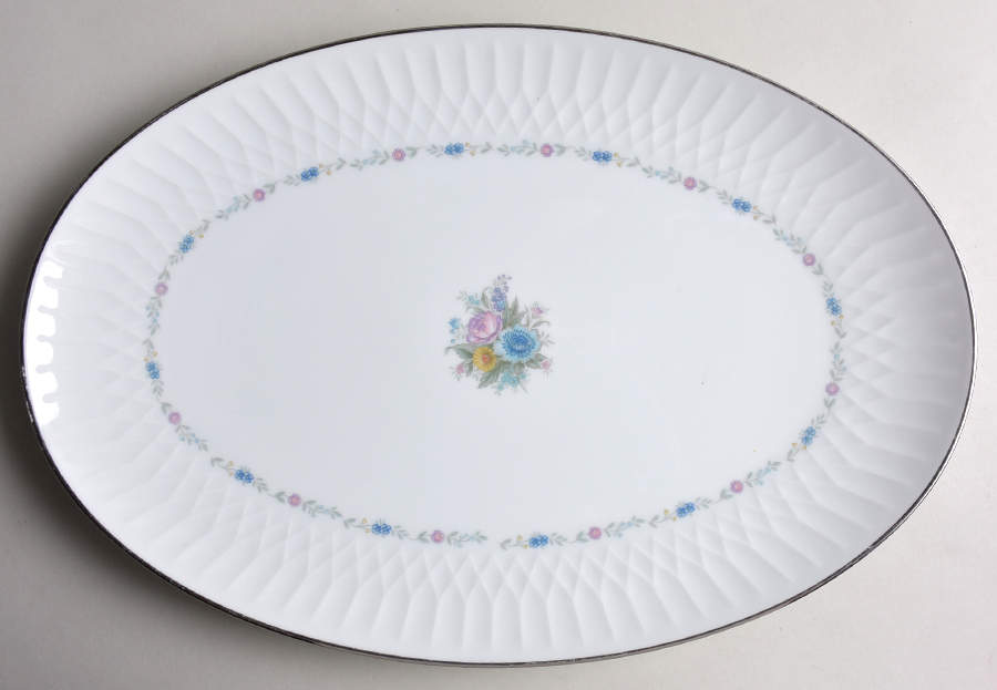 Minuet 16" Oval Serving Platter by Noritake-1