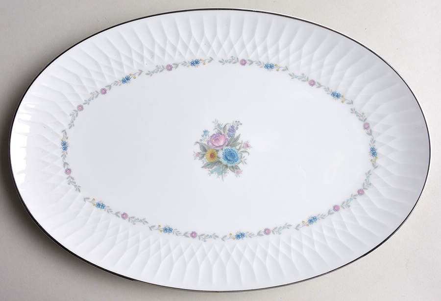 Minuet 14" Oval Serving Platter by Noritake-1