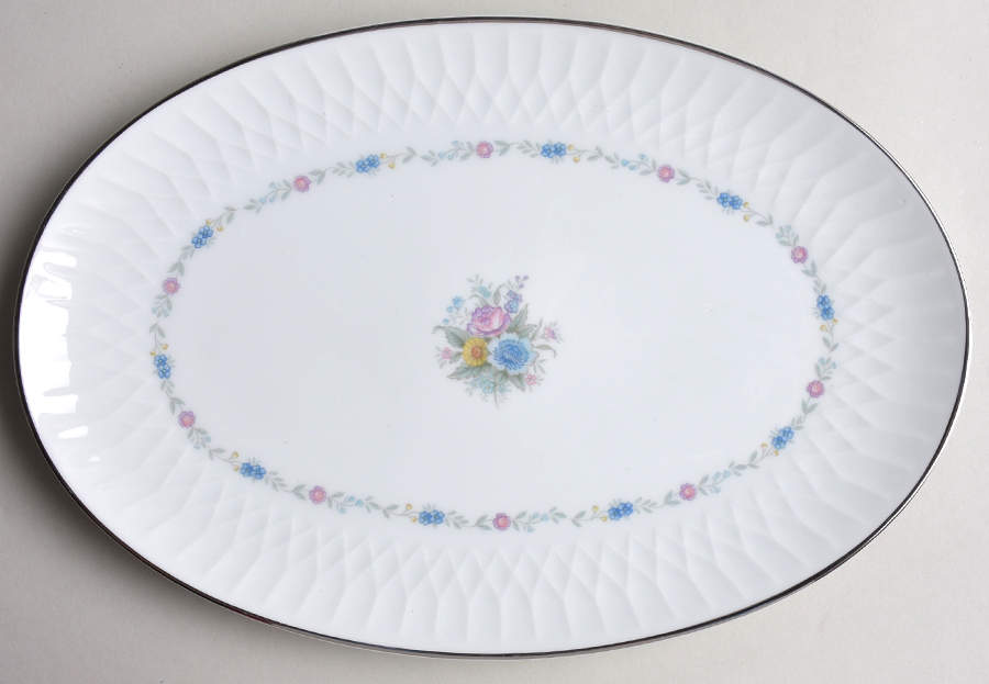Minuet 12" Oval Serving Platter by Noritake-1