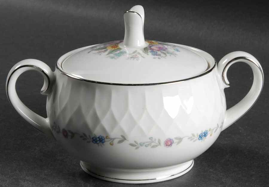 Minuet Sugar Bowl & Lid by Noritake-1