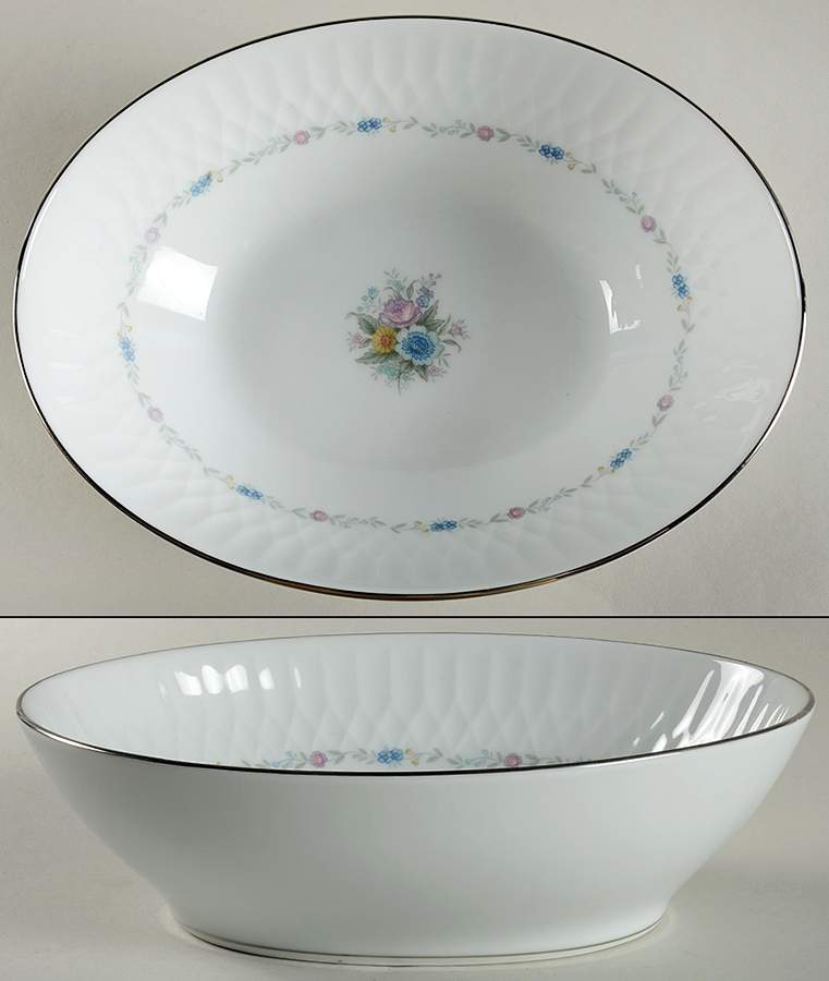 Minuet 9" Oval Vegetable Bowl by Noritake-1