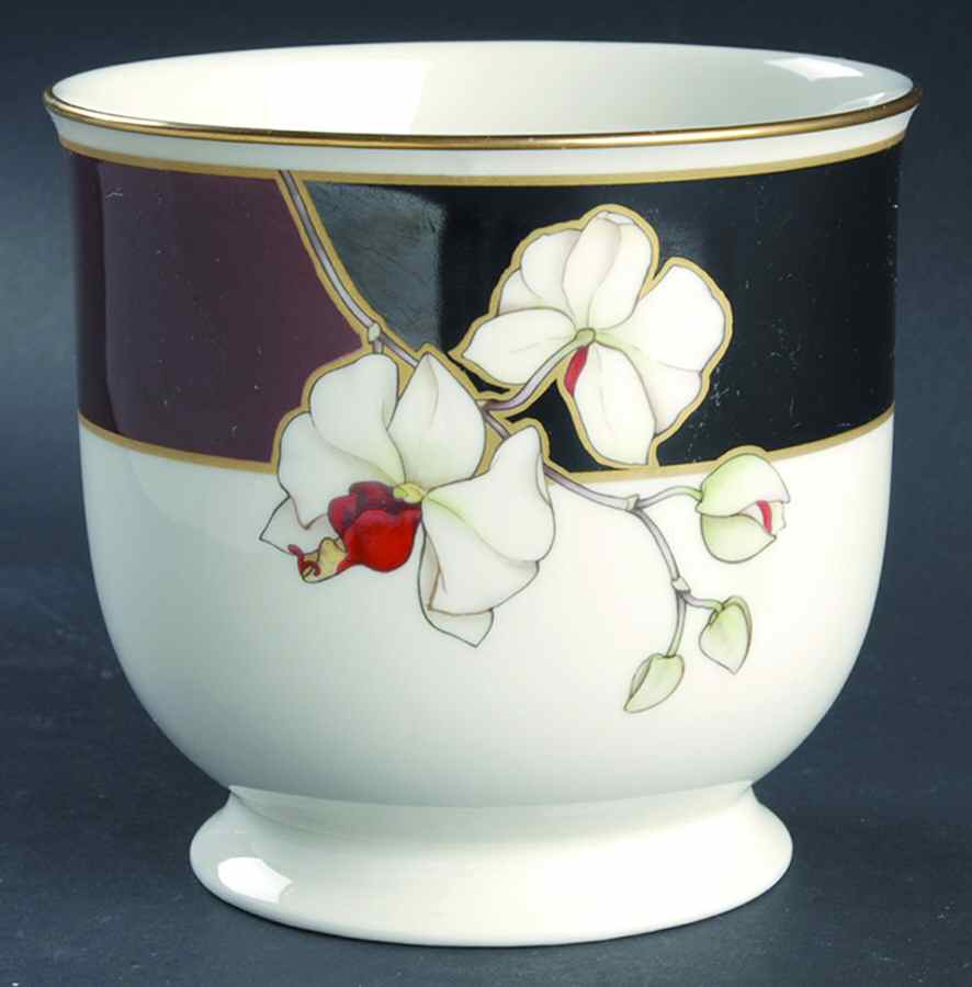 Midnight Orchid Small Cachepot by Noritake-1