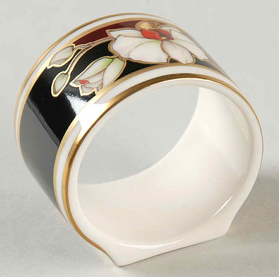 Midnight Orchid Napkin Ring by Noritake-1