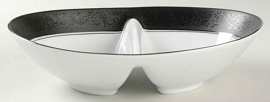 Mirano 10" Oval Divided Vegetable Bowl by Noritake-1