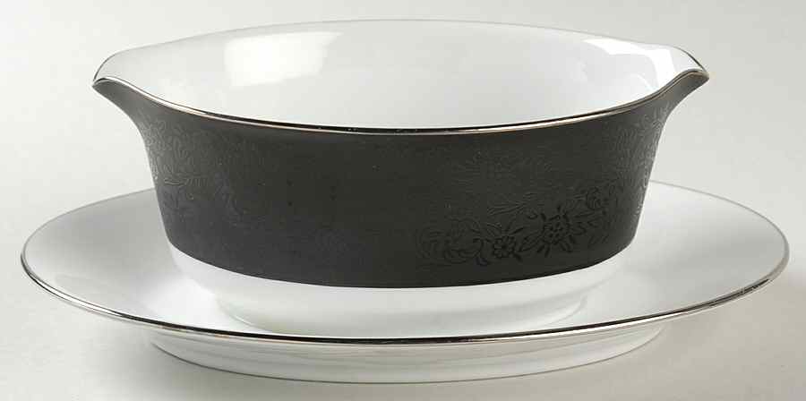 Mirano Gravy Boat with Attached Underplate by Noritake-1
