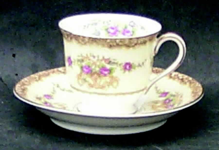 Mirabelle Footed Demitasse Cup & Saucer Set by Noritake-1