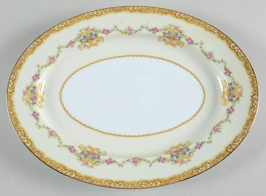 Mirabelle 11" Oval Serving Platter by Noritake-1