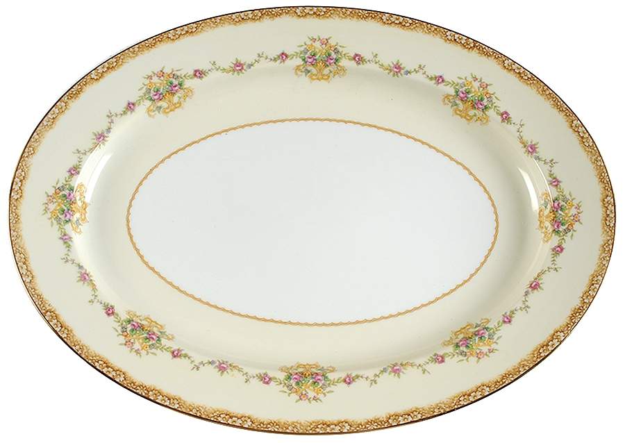 Mirabelle 16" Oval Serving Platter by Noritake-1