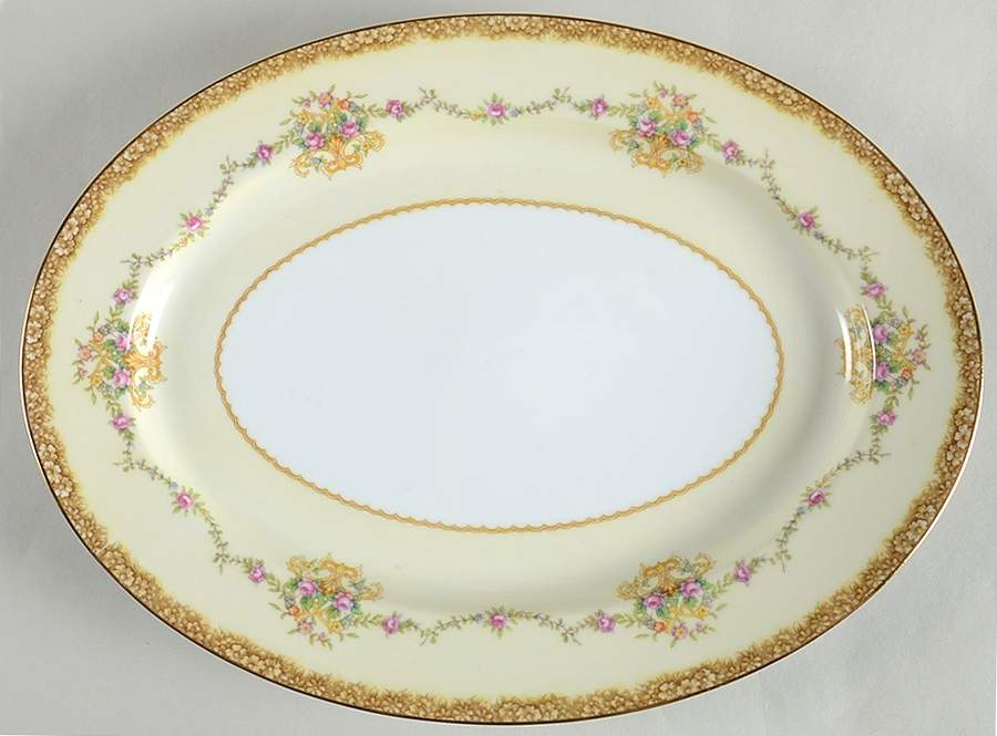 Mirabelle 13" Oval Serving Platter by Noritake-1