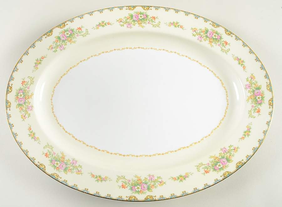 Miranda 16" Oval Serving Platter by Noritake-1