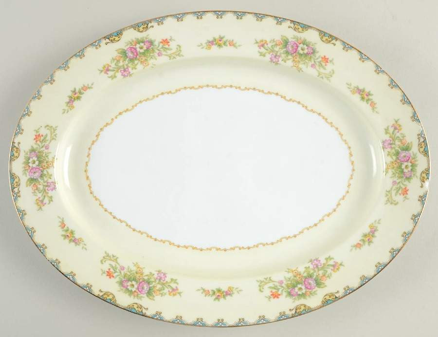 Miranda 13" Oval Serving Platter by Noritake-1