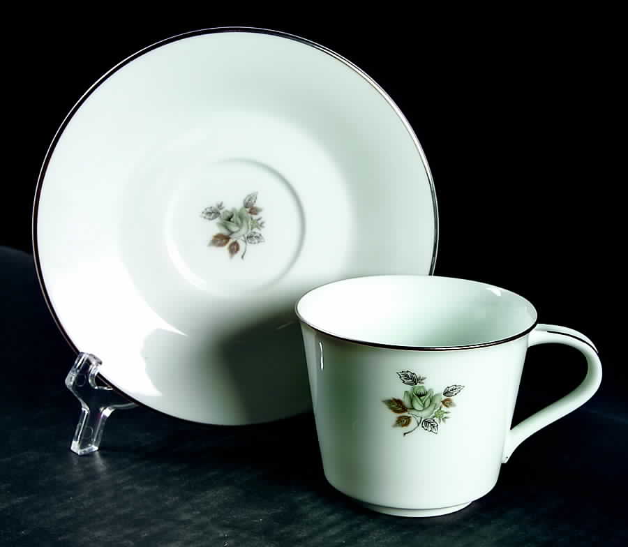 Miranda Flat Cup & Saucer Set by Noritake-1