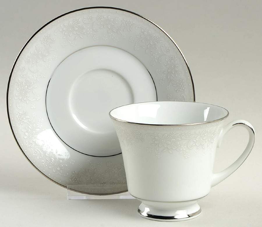 Misty Footed Cup & Saucer Set by Noritake-1