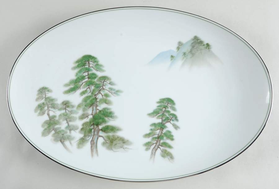 Ming Tree 16" Oval Serving Platter by Noritake-1