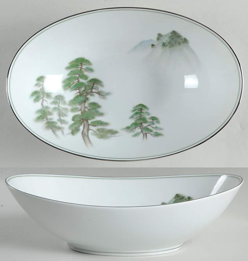 Ming Tree 10" Oval Vegetable Bowl by Noritake-1