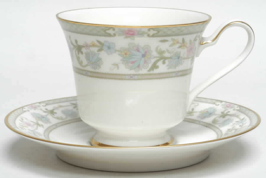 Miyoshi Footed Cup & Saucer Set by Noritake-1