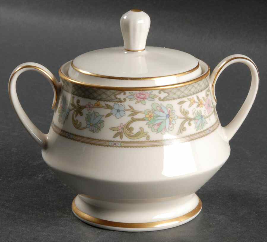 Miyoshi Sugar Bowl & Lid by Noritake-1