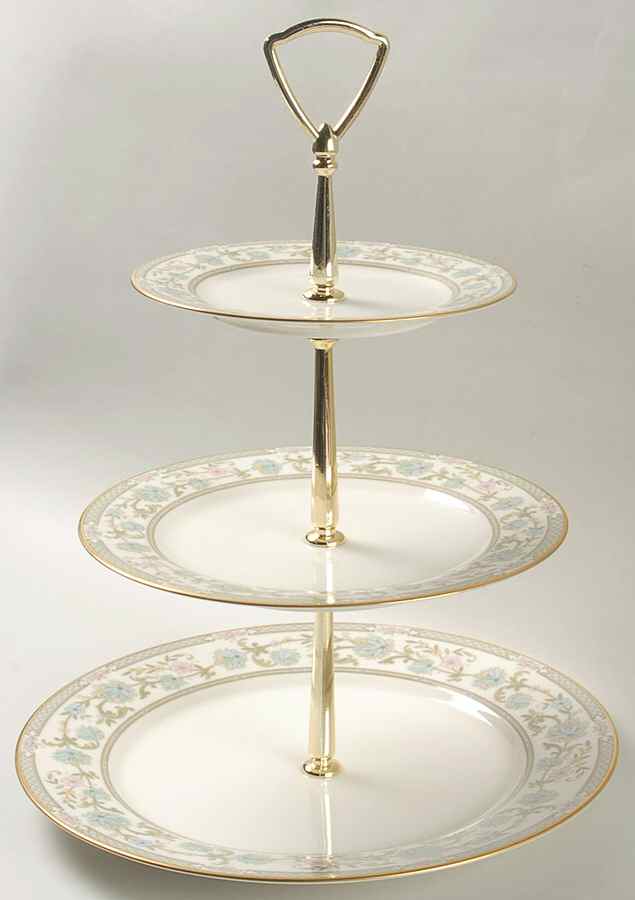 Miyoshi 3-Tiered Serving Tray (DP, SP, BB) by Noritake-1