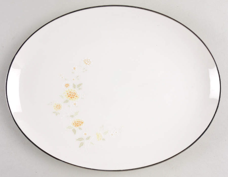 Miyako 12" Oval Serving Platter by Noritake-1