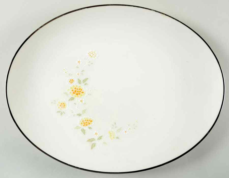 Miyako 15" Oval Serving Platter by Noritake-1