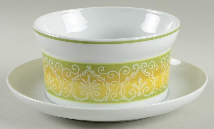 Mo Bay Gravy Boat with Attached Underplate by Noritake-1