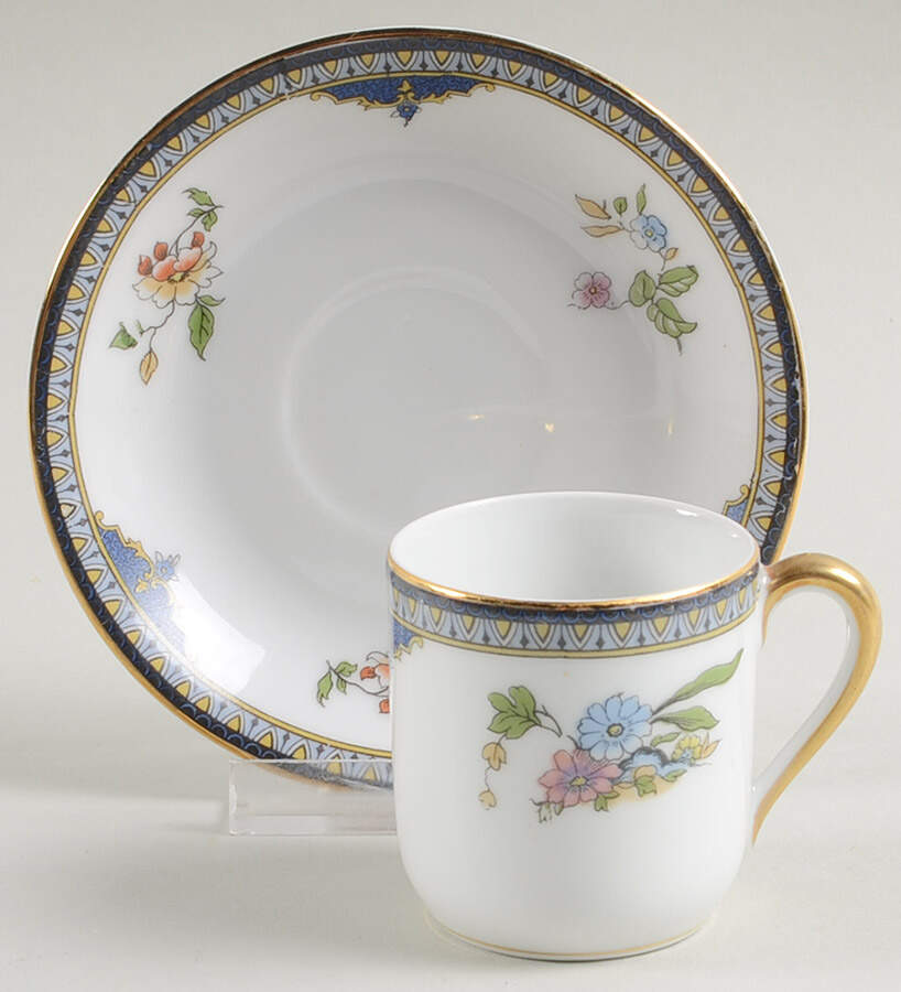 Modesta Flat Demitasse Cup & Saucer Set by Noritake-1
