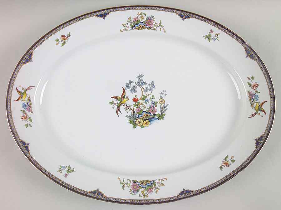 Modesta 17" Oval Serving Platter by Noritake-1