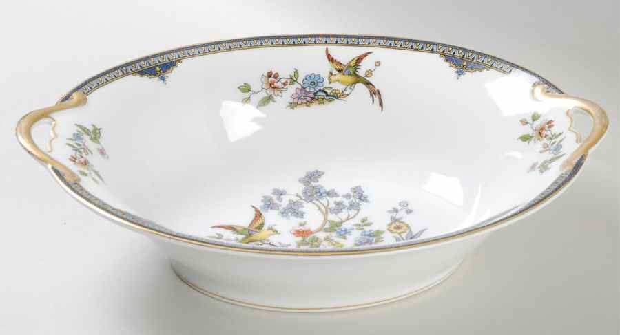Modesta 10" Oval Vegetable Bowl by Noritake-1
