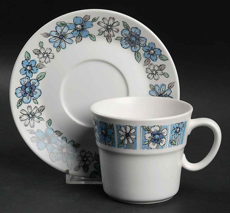 Moda Flat Cup & Saucer Set by Noritake-1