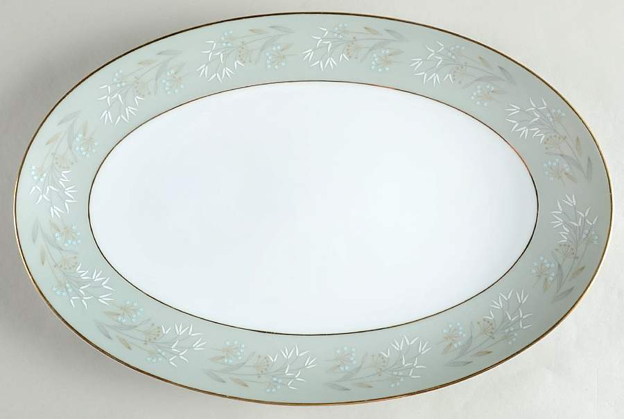 Moderne 14" Oval Serving Platter by Noritake-1