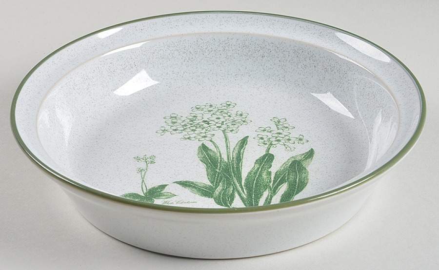Mountain Flowers Green 8" Round Vegetable Bowl by Noritake-1