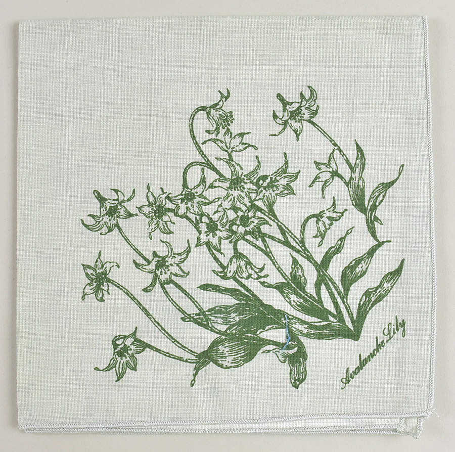 Mountain Flowers Green Cloth Napkin by Noritake-1