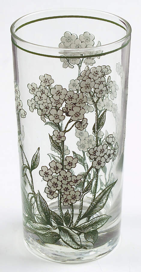 Mountain Flowers Green 12 Oz Glassware Tumbler by Noritake-1